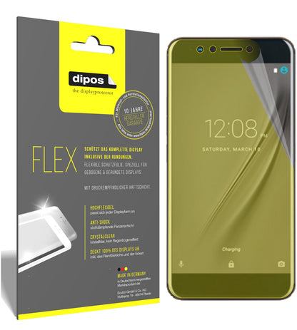 Klare Displayschutzfolie von dipos passend für Gome K1, 100% Displayabdeckung und blasenfreie Montage