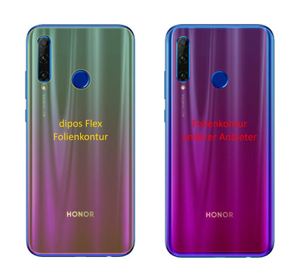 Klare Displayschutzfolie von dipos passend für Honor 20i Rückseite, 100% Displayabdeckung und blasenfreie Montage