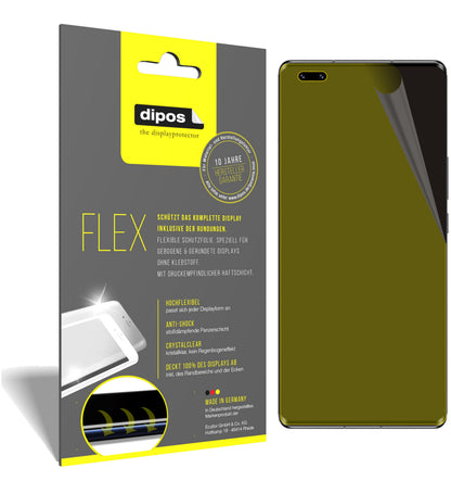 Klare Displayschutzfolie von dipos passend für Honor V40 5G, 100% Displayabdeckung und blasenfreie Montage