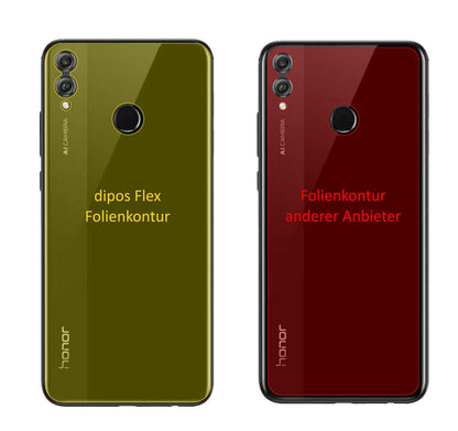 Klare Displayschutzfolie von dipos passend für Honor View 10 Lite Rückseite, 100% Displayabdeckung und blasenfreie Montage
