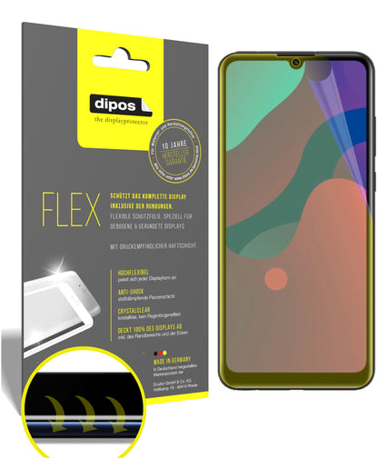 Klare Displayschutzfolie von dipos passend für Huawei Enjoy 10e, 100% Displayabdeckung und blasenfreie Montage