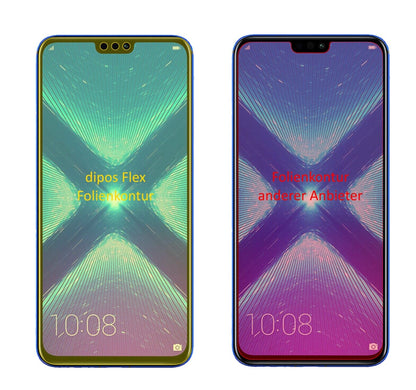 Klare Displayschutzfolie von dipos passend für Huawei Enjoy Max, 100% Displayabdeckung und blasenfreie Montage