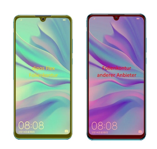 Klare Displayschutzfolie von dipos passend für Huawei P30 Lite, 100% Displayabdeckung und blasenfreie Montage