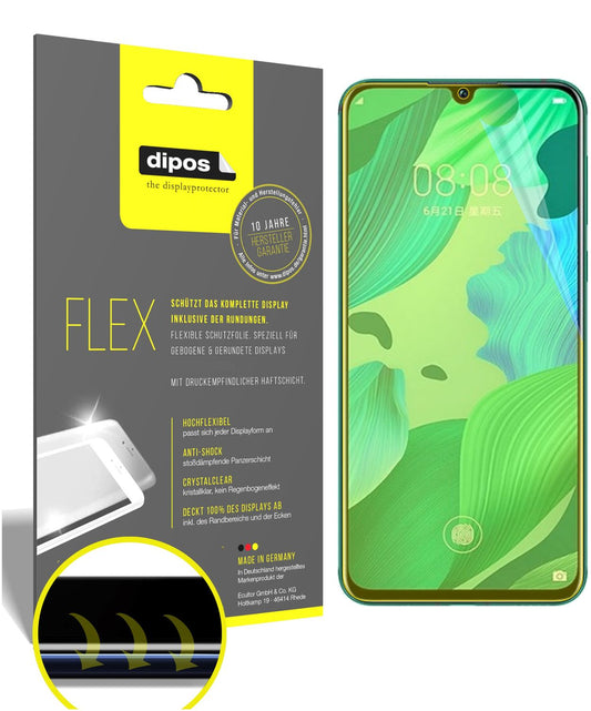 Klare Displayschutzfolie von dipos passend für Huawei nova 5 Pro, 100% Displayabdeckung und blasenfreie Montage