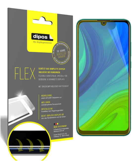 Klare Displayschutzfolie von dipos passend für Huawei P Smart (2020), 100% Displayabdeckung und blasenfreie Montage