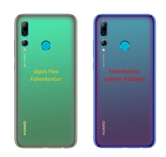 Klare Displayschutzfolie von dipos passend für Huawei P Smart Plus (2019) Rückseite, 100% Displayabdeckung und blasenfreie Montage