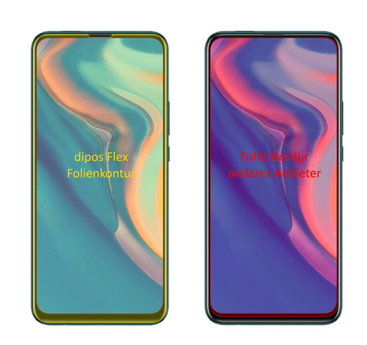 Klare Displayschutzfolie von dipos passend für Huawei P Smart Z (2019), 100% Displayabdeckung und blasenfreie Montage