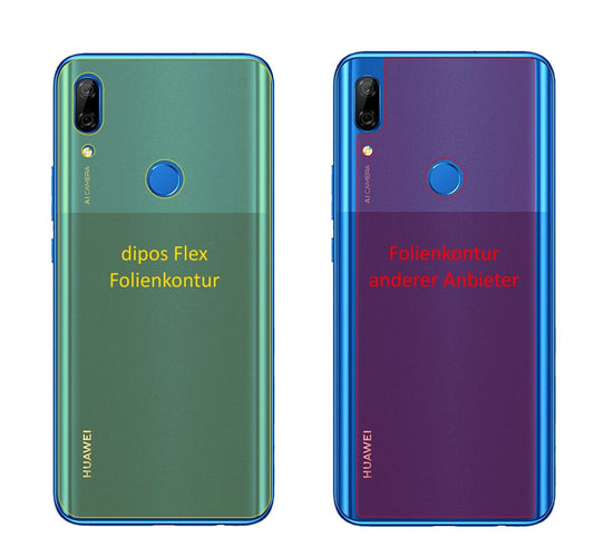 Klare Displayschutzfolie von dipos passend für Huawei P Smart Z (2019) Rückseite, 100% Displayabdeckung und blasenfreie Montage