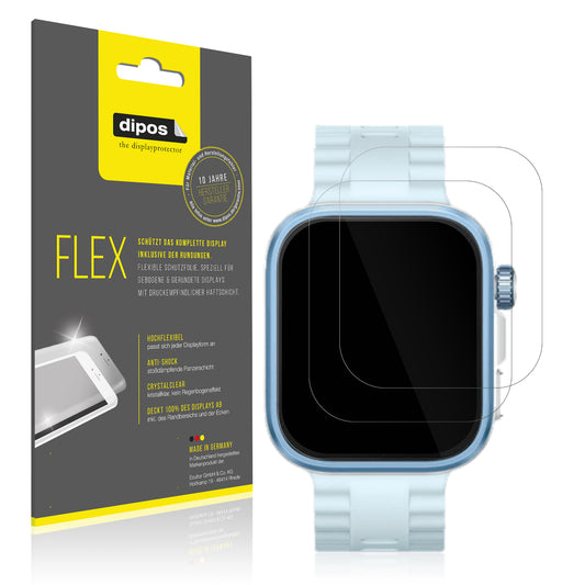 Klare Displayschutzfolie von dipos passend für Huawei Watch Fit 4 Pro, 100% Displayabdeckung und blasenfreie Montage