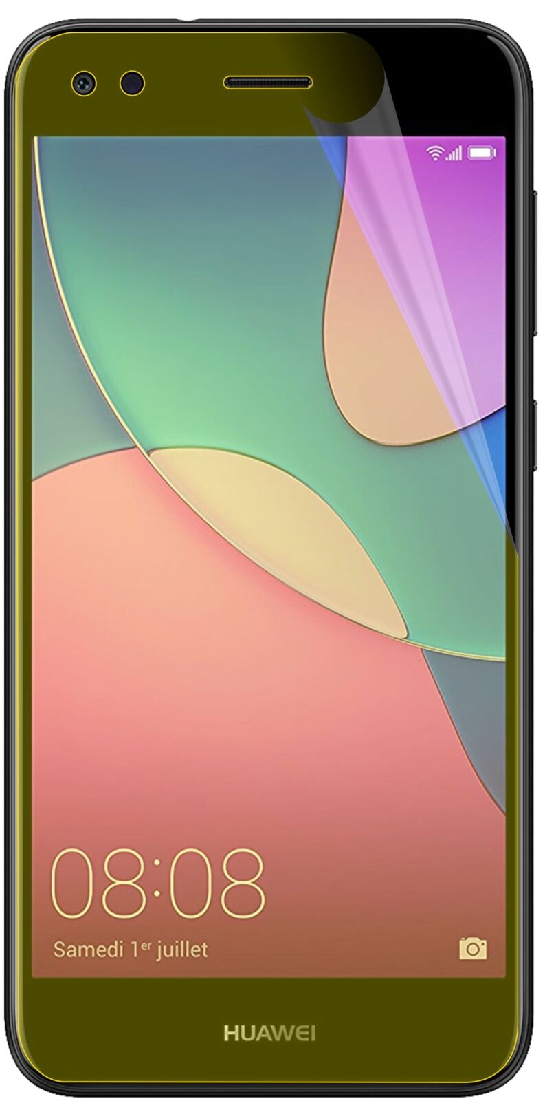 Klare Displayschutzfolie von dipos passend für Huawei Y6 Pro 2017, 100% Displayabdeckung und blasenfreie Montage