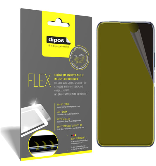 Klare Displayschutzfolie von dipos passend für Huawei Y9a, 100% Displayabdeckung und blasenfreie Montage