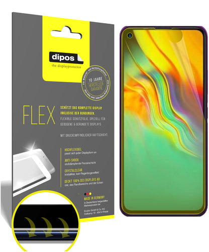 Klare Displayschutzfolie von dipos passend für Infinix Hot 9, 100% Displayabdeckung und blasenfreie Montage