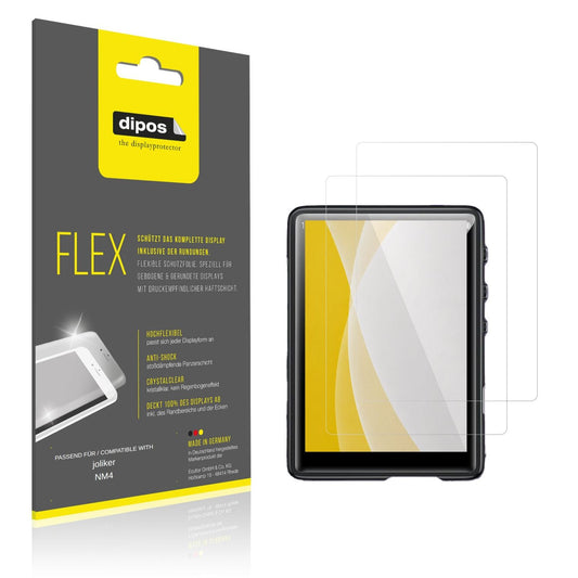 Klare Displayschutzfolie von dipos passend für joliker NM4, 100% Displayabdeckung und blasenfreie Montage