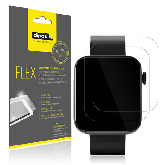 Klare Displayschutzfolie von dipos passend für Kendox Life Tracker, 100% Displayabdeckung und blasenfreie Montage