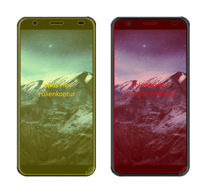 Klare Displayschutzfolie von dipos passend für Konka D8, 100% Displayabdeckung und blasenfreie Montage
