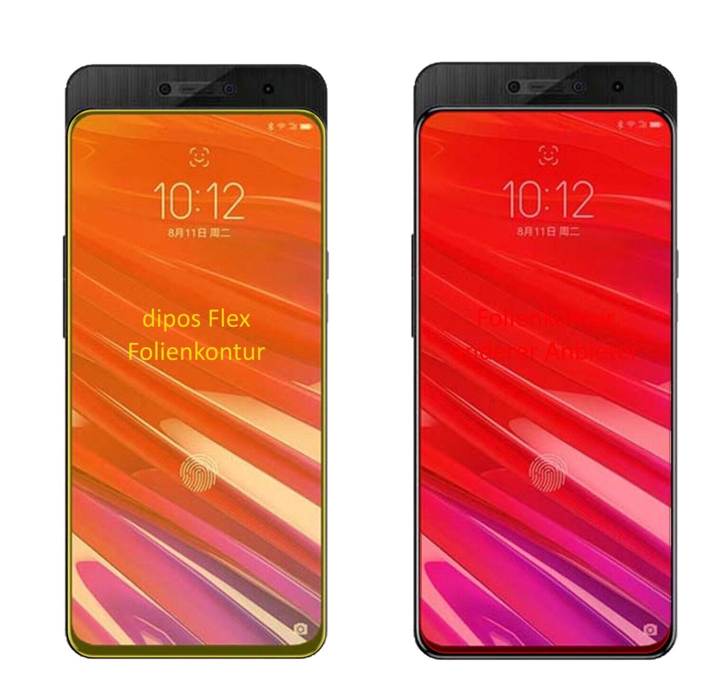 Klare Displayschutzfolie von dipos passend für Lenovo Z5 Pro, 100% Displayabdeckung und blasenfreie Montage