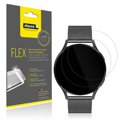 Klare Displayschutzfolie von dipos passend für Levowatch Edgy, 100% Displayabdeckung und blasenfreie Montage