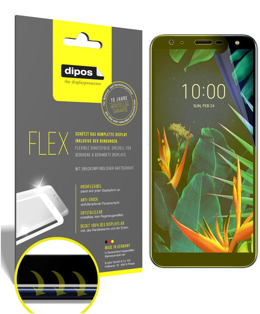 Klare Displayschutzfolie von dipos passend für LG K40, 100% Displayabdeckung und blasenfreie Montage