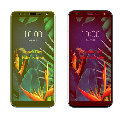 Klare Displayschutzfolie von dipos passend für LG K40, 100% Displayabdeckung und blasenfreie Montage