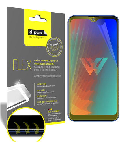 Klare Displayschutzfolie von dipos passend für LG W30, 100% Displayabdeckung und blasenfreie Montage