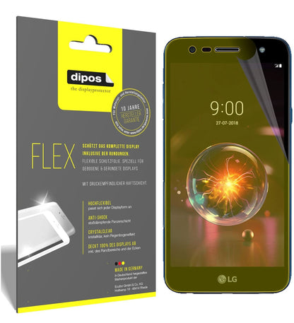 Klare Displayschutzfolie von dipos passend für LG X power 3, 100% Displayabdeckung und blasenfreie Montage
