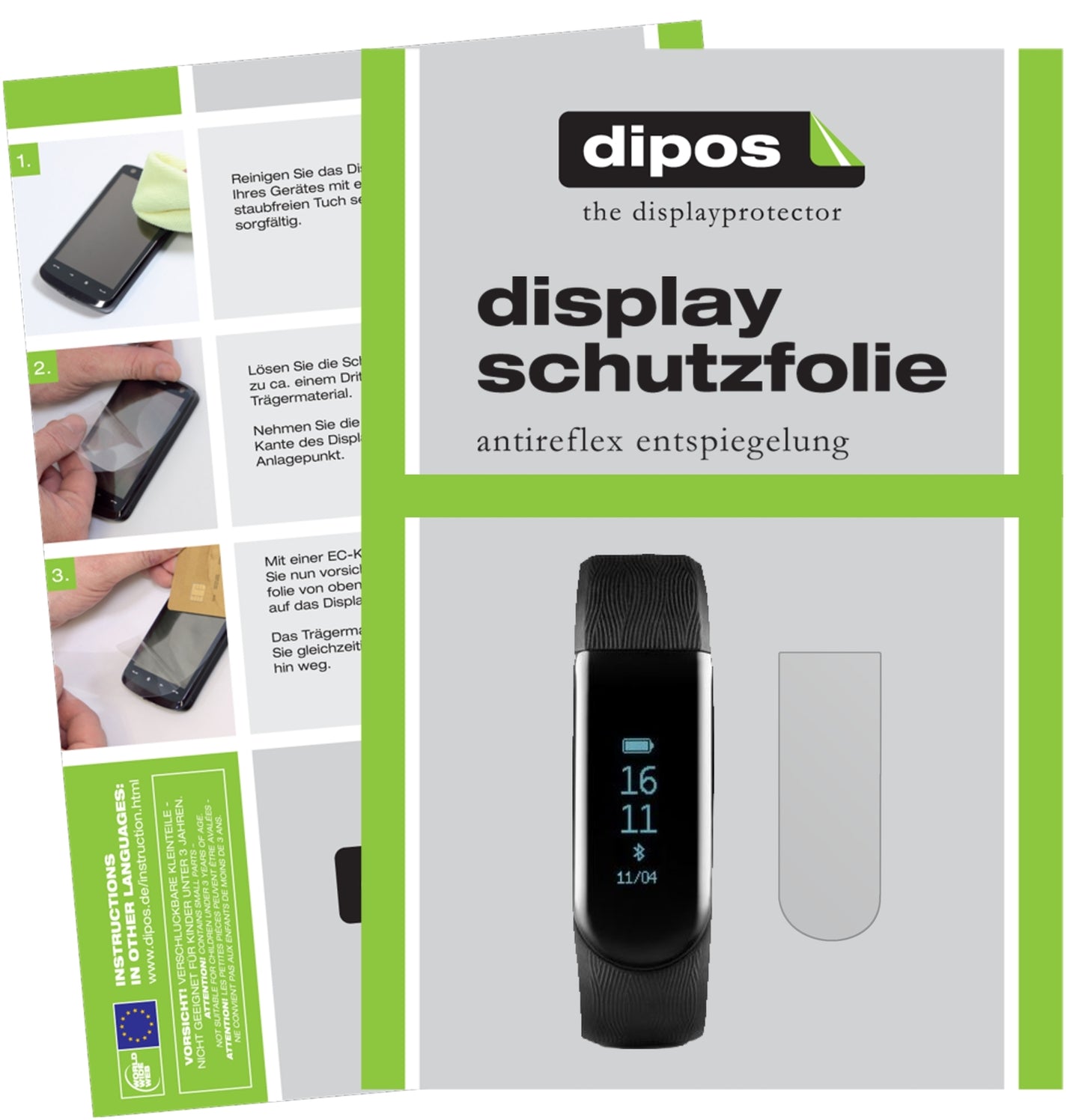 Klare Displayschutzfolie von dipos passend für Medion Life S2000 TPU, 100% Displayabdeckung und blasenfreie Montage