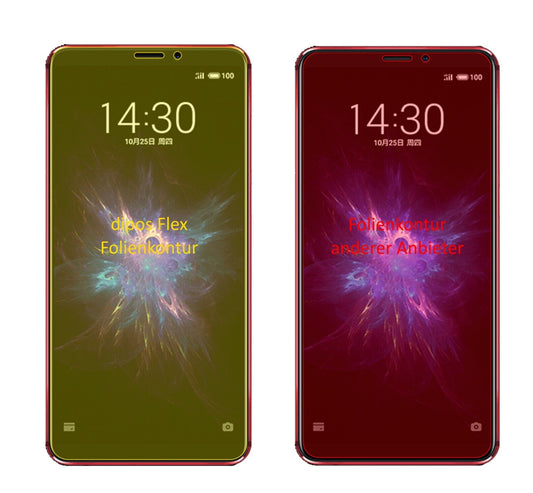 Klare Displayschutzfolie von dipos passend für Meizu Note 8, 100% Displayabdeckung und blasenfreie Montage