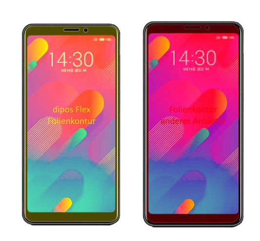 Klare Displayschutzfolie von dipos passend für Meizu V8 pro, 100% Displayabdeckung und blasenfreie Montage