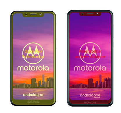 Klare Displayschutzfolie von dipos passend für Motorola One, 100% Displayabdeckung und blasenfreie Montage