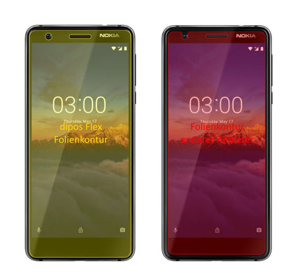 Klare Displayschutzfolie von dipos passend für Nokia 46025, 100% Displayabdeckung und blasenfreie Montage
