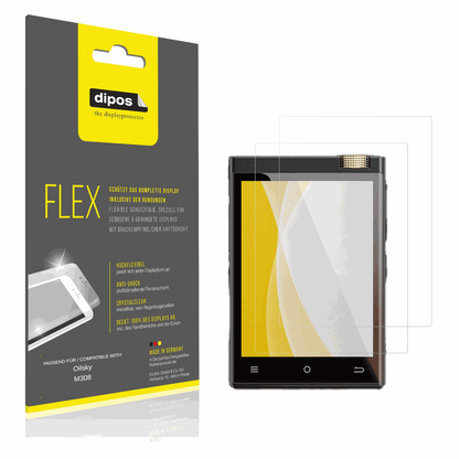 Klare Displayschutzfolie von dipos passend für Oilsky M308, 100% Displayabdeckung und blasenfreie Montage