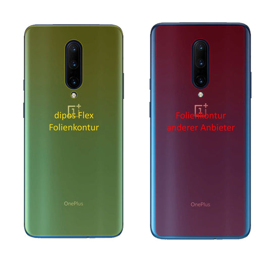 Klare Displayschutzfolie von dipos passend für OnePlus 7 Pro Rückseite, 100% Displayabdeckung und blasenfreie Montage