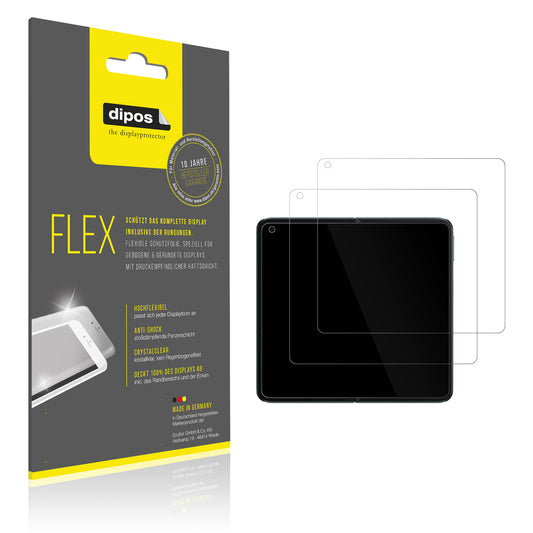 Klare Displayschutzfolie von dipos passend für Oppo Find N3 Innenseite, 100% Displayabdeckung und blasenfreie Montage