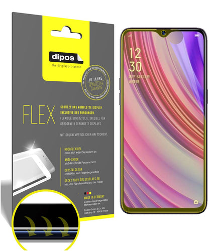 Klare Displayschutzfolie von dipos passend für Oppo Realme X Lite, 100% Displayabdeckung und blasenfreie Montage