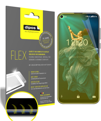 Klare Displayschutzfolie von dipos passend für Oukitel C17 Pro, 100% Displayabdeckung und blasenfreie Montage
