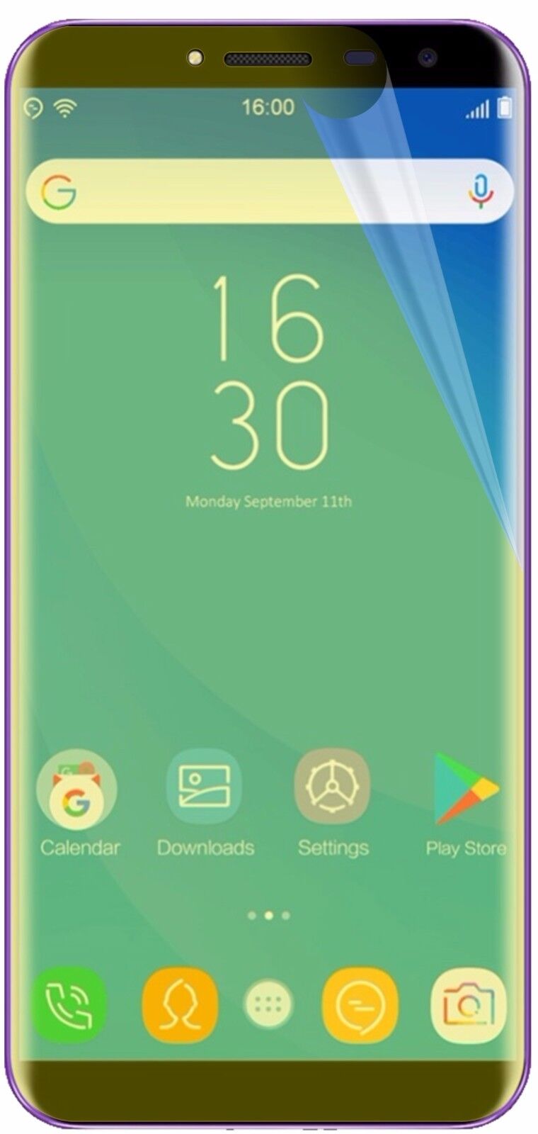 Klare Displayschutzfolie von dipos passend für Oukitel C8, 100% Displayabdeckung und blasenfreie Montage