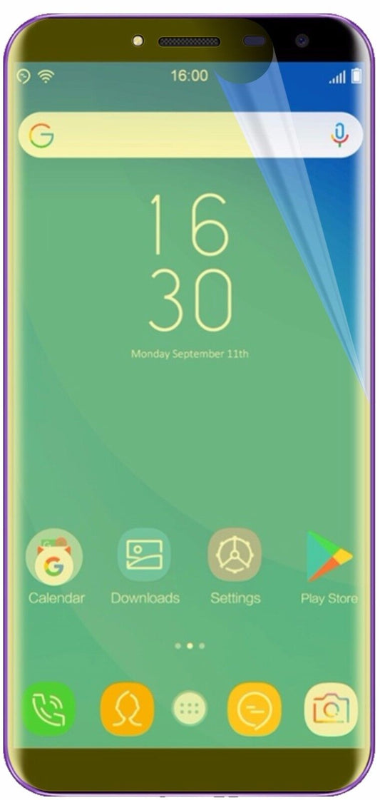 Klare Displayschutzfolie von dipos passend für Oukitel C8, 100% Displayabdeckung und blasenfreie Montage