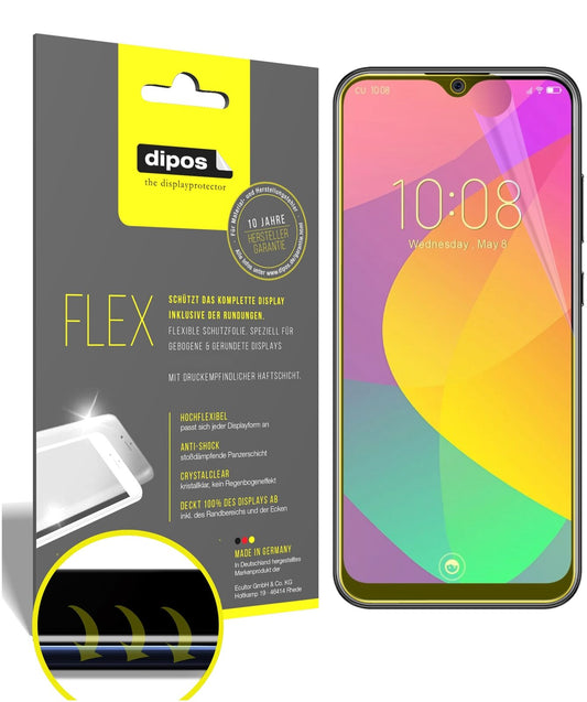 Klare Displayschutzfolie von dipos passend für Oukitel Y4800, 100% Displayabdeckung und blasenfreie Montage