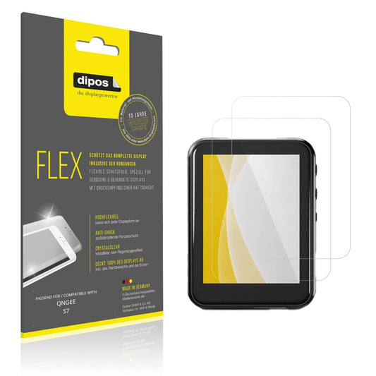 2x Screen Protector for QNGEE S7 Protective Film covers 100% dipos Flex