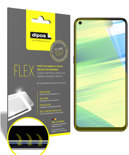 Klare Displayschutzfolie von dipos passend für Samsung Galaxy M40, 100% Displayabdeckung und blasenfreie Montage