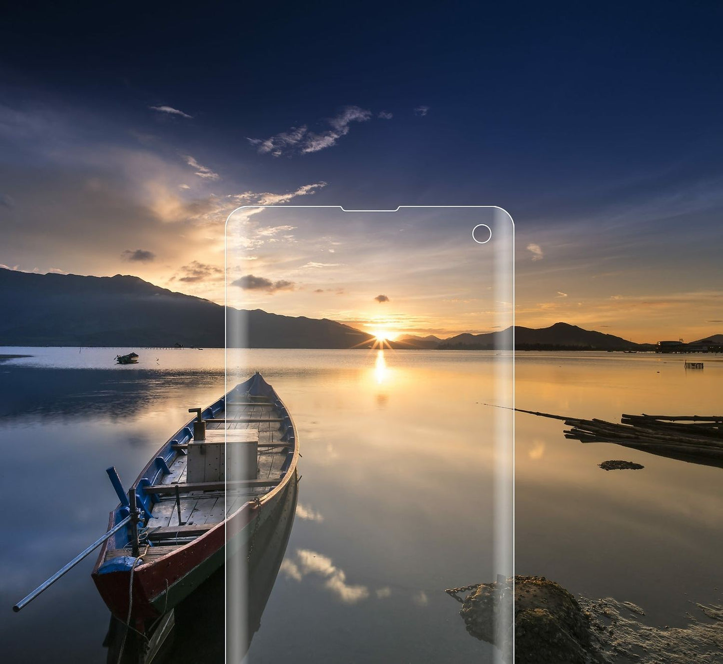 Klare Displayschutzfolie von dipos passend für Samsung Galaxy S10, 100% Displayabdeckung und blasenfreie Montage