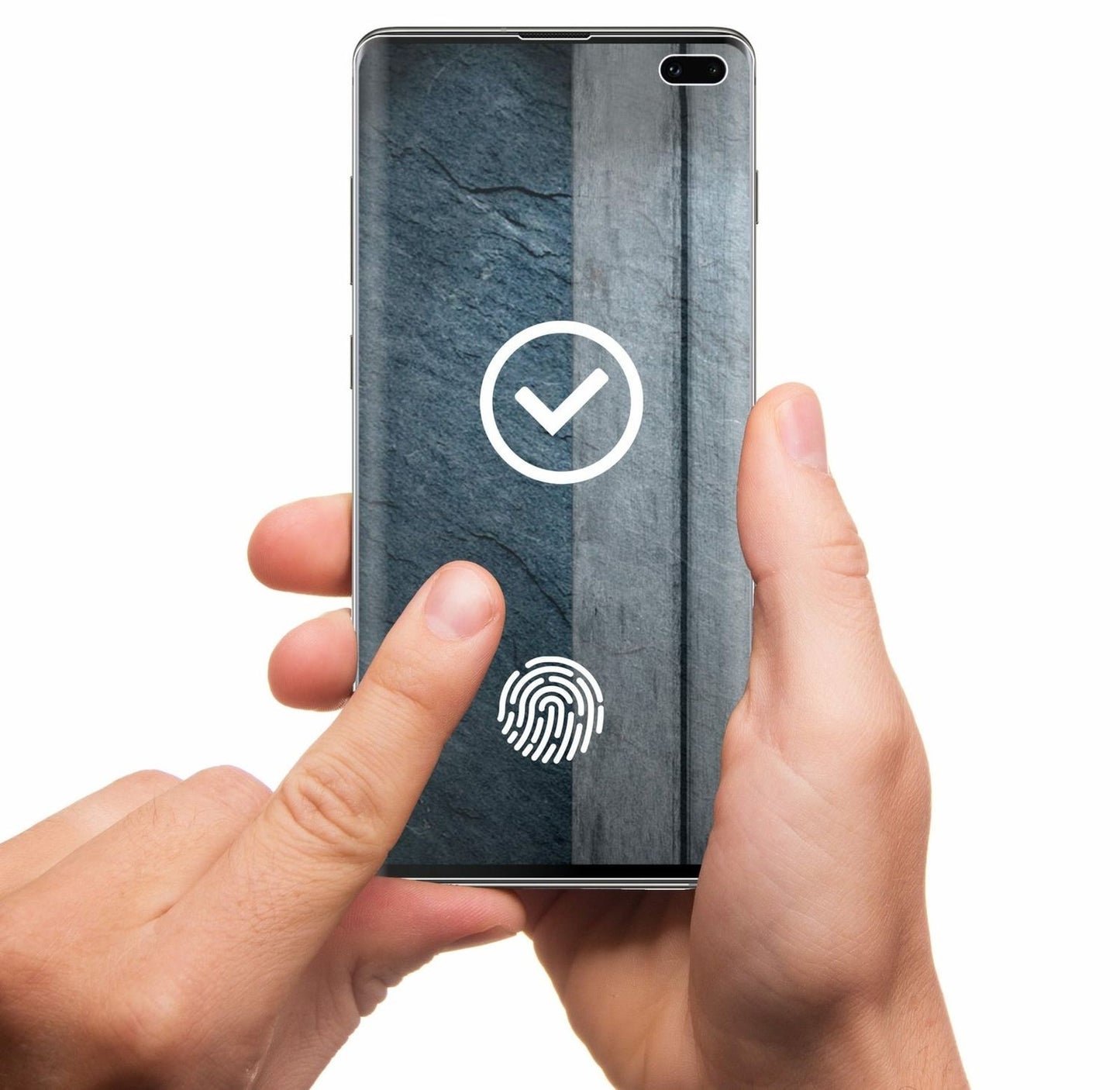 Klare Displayschutzfolie von dipos passend für Samsung Galaxy S10 Plus, 100% Displayabdeckung und blasenfreie Montage