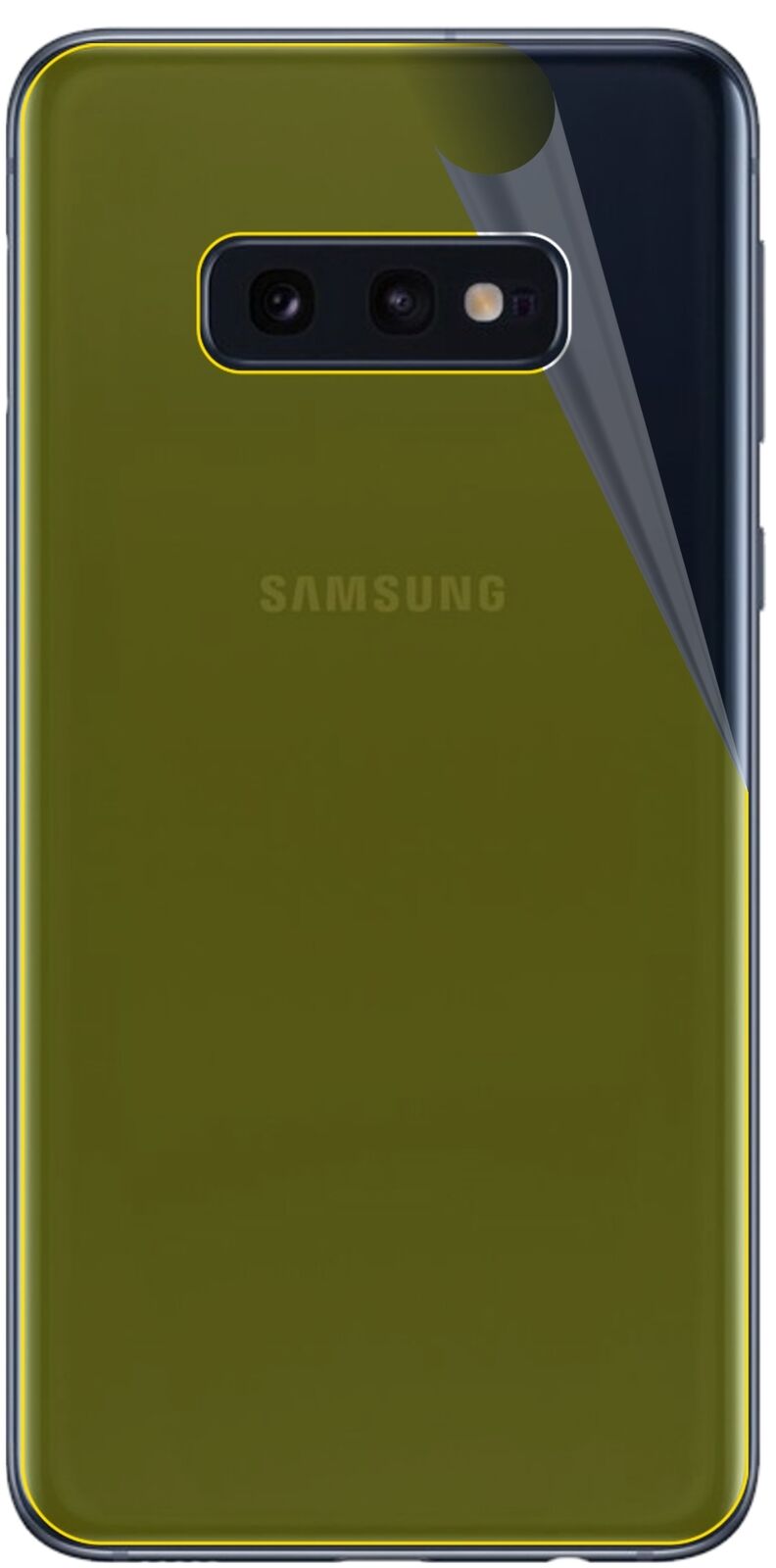 Klare Displayschutzfolie von dipos passend für Samsung Galaxy S10e Rückseite, 100% Displayabdeckung und blasenfreie Montage
