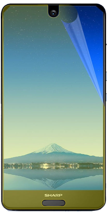 Klare Displayschutzfolie von dipos passend für Sharp Aquos S2, 100% Displayabdeckung und blasenfreie Montage