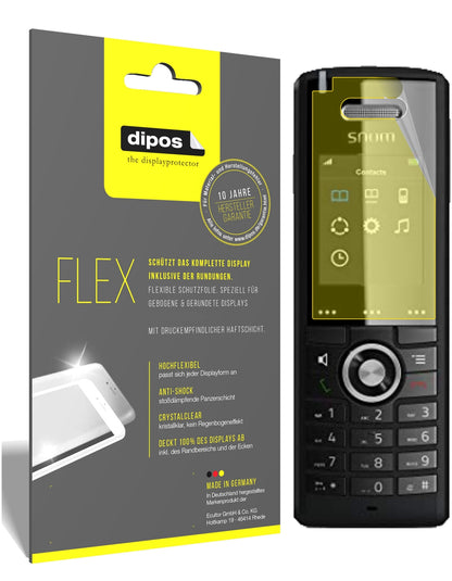Klare Displayschutzfolie von dipos passend für SNOM M65-C50 DECT, 100% Displayabdeckung und blasenfreie Montage