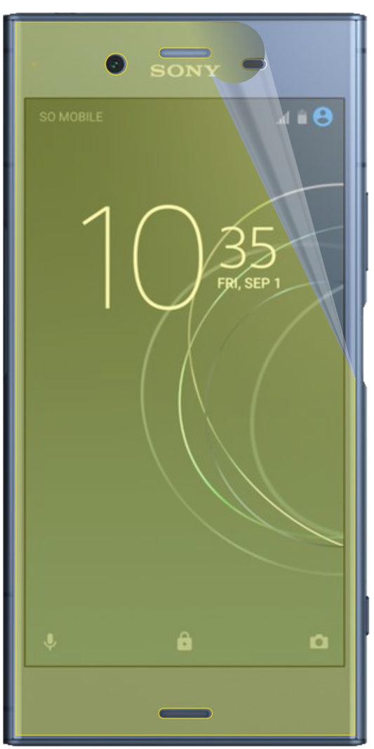 dipos Displayschutz für Sony Xperia XZ1, transparente Oberfläche, geringe Dicke und perfekte Passform