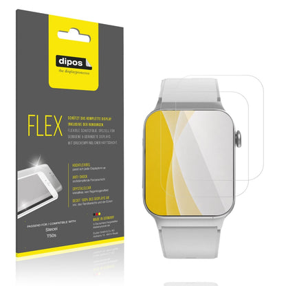 Klare Displayschutzfolie von dipos passend für Stecei T50s, 100% Displayabdeckung und blasenfreie Montage