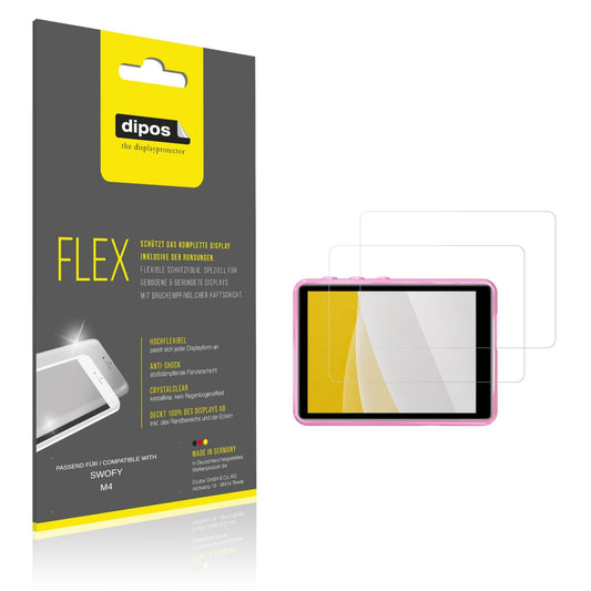 Klare Displayschutzfolie von dipos passend für SWOFY M4, 100% Displayabdeckung und blasenfreie Montage