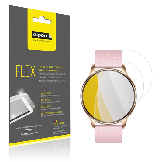 Klare Displayschutzfolie von dipos passend für SWZEC Snapbuy W Pro, 100% Displayabdeckung und blasenfreie Montage