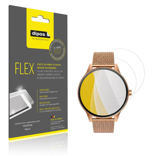 Klare Displayschutzfolie von dipos passend für TAOPON Nero, 100% Displayabdeckung und blasenfreie Montage